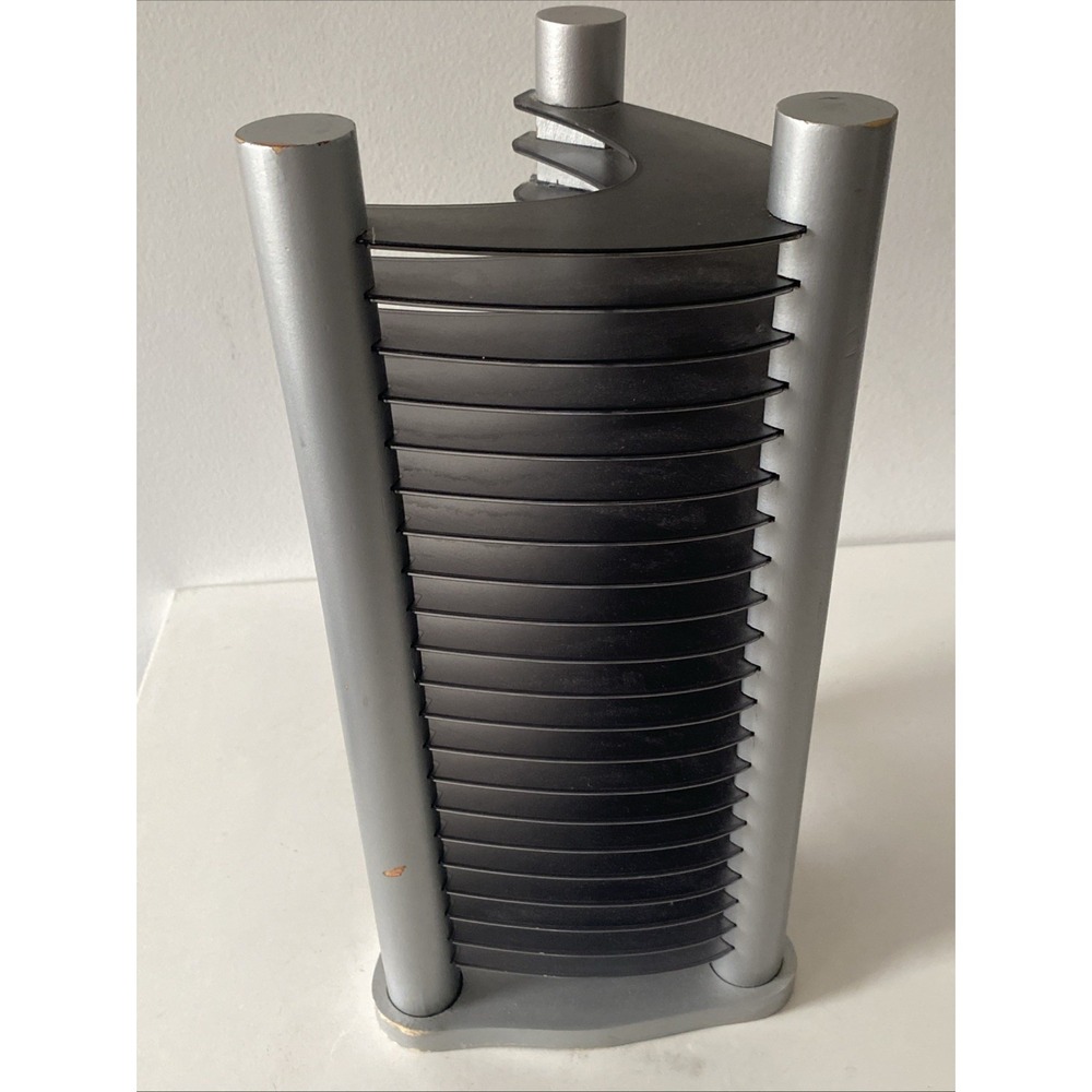 Vintage Y2K - 20 CD Stackable Tower Rack CD Holder Organizer Retro Gray - Picture 10 of 16